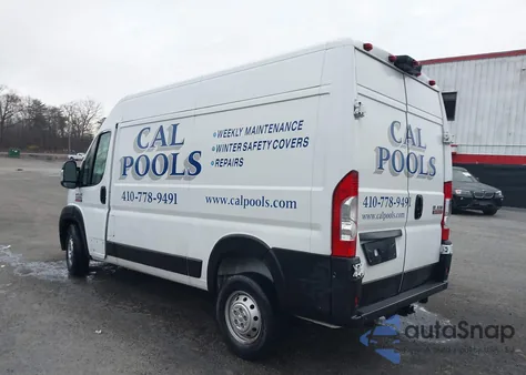 2021 Ram Promaster 1500 High Roof 136 Wb z USA, uszkodzony, nr VIN 3C6ERVBG6ME505290